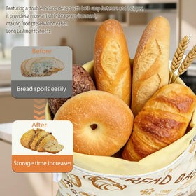 DBZ beeswax bread bag washable durable coating supports long-term reuse.