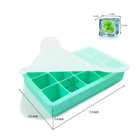 DCCPAA mint-green ice tray with removable lids for odor control.