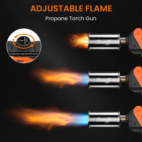 Dceefff adjustable flame control enables delicate or bold cooking tasks.
