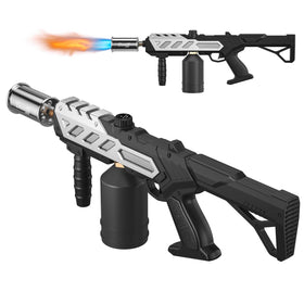 Dceefff propane torch gun shows 1800°C heat output for fast searing and ignition