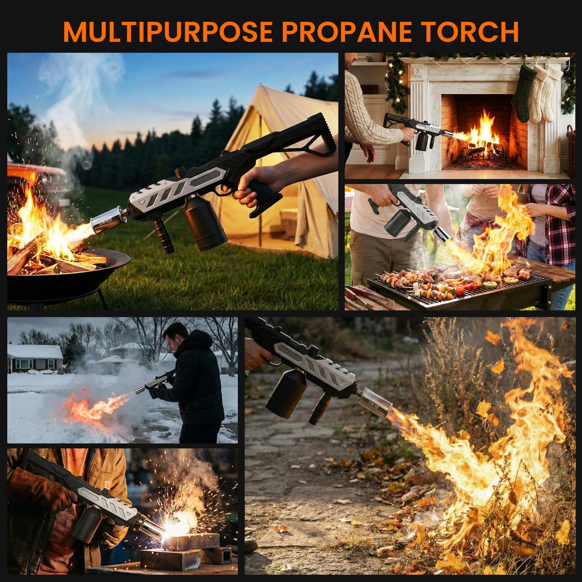 Dceefff torch gun ABS shell supports durable outdoor use