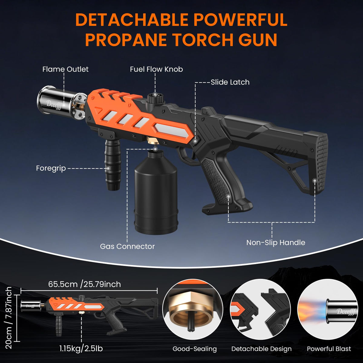 Dceefff versatile multi-purpose tool suitable for searing, lighting, and DIY.