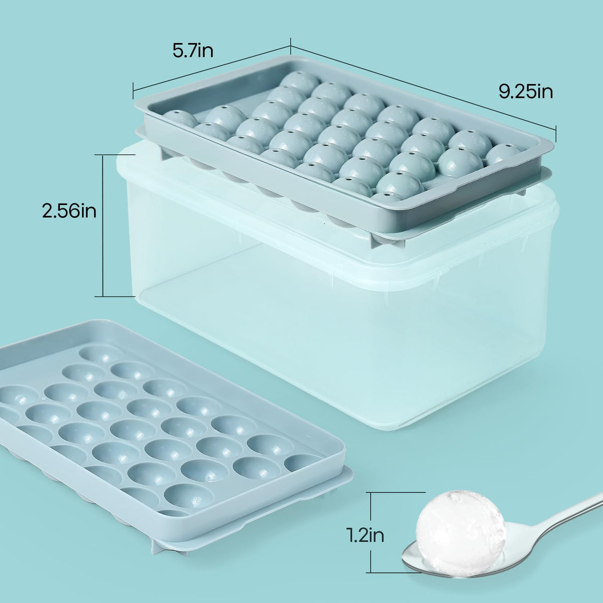 DclobTop easy-release design lets ice pop out smoothly.