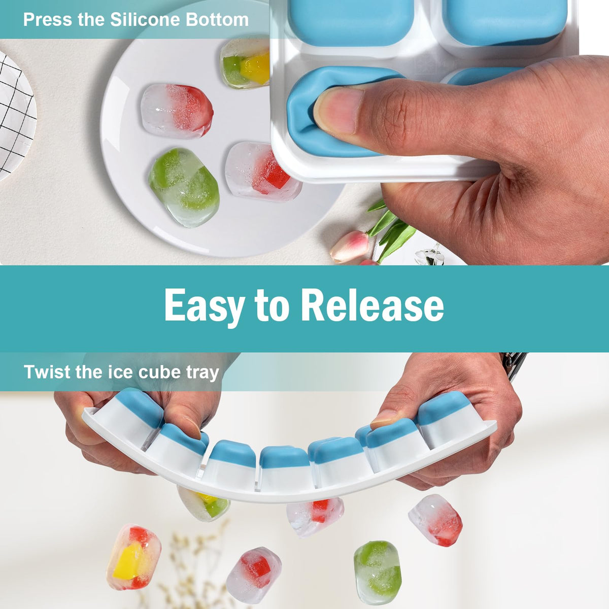 DclobTop tray with reinforced snap lid closed firmly for stable stacking.