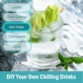 DclobTop stackable ice trays saved in a compact freezer arrangement.