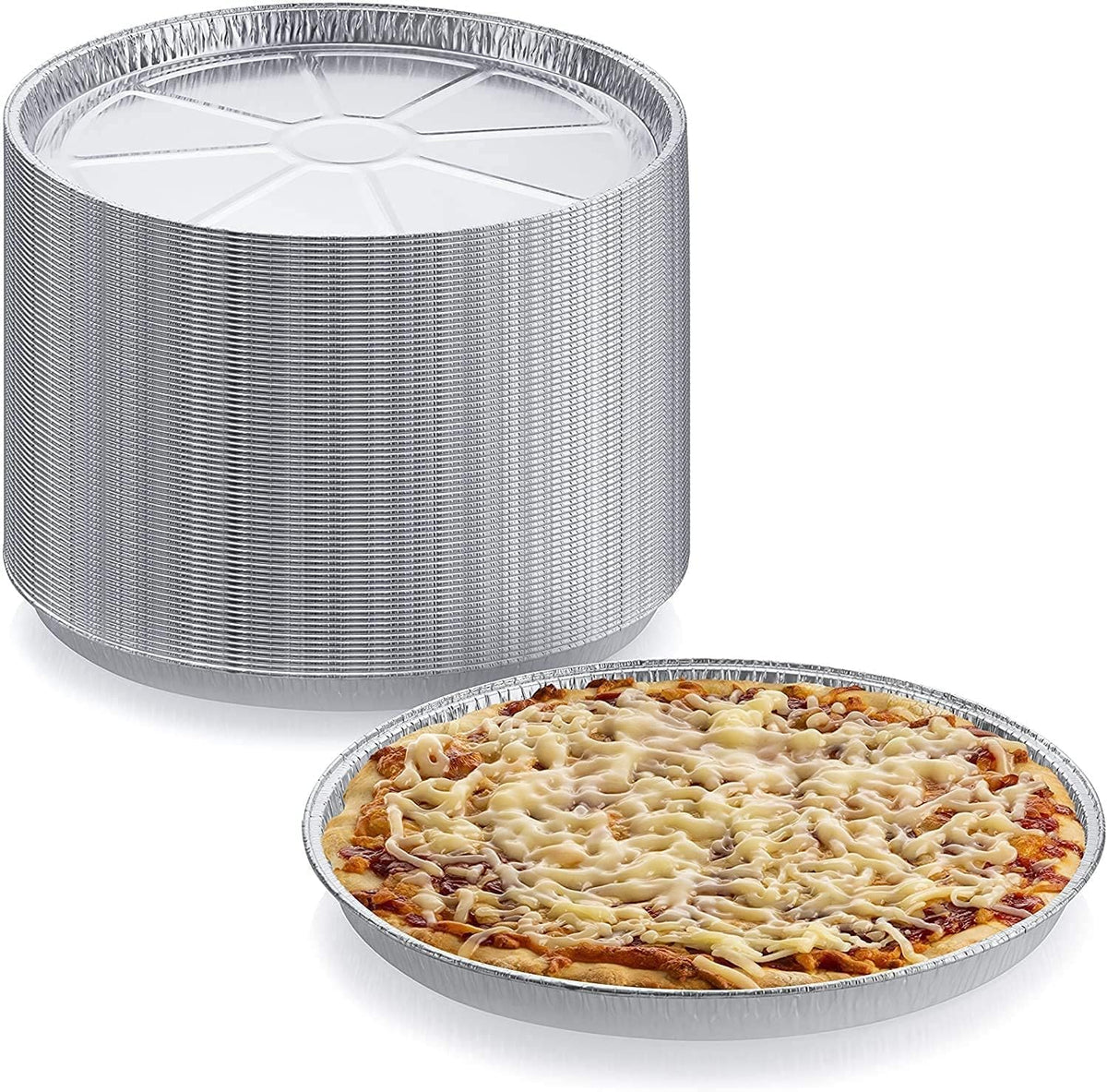 DCS Deals heavy-duty aluminum pan with thick edge for sturdy baking.