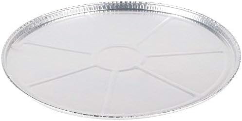 DCS Deals 12-pack disposable round foil pizza pans for easy bake-and-serve.