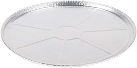 DCS Deals 12-pack disposable round foil pizza pans for easy bake-and-serve.