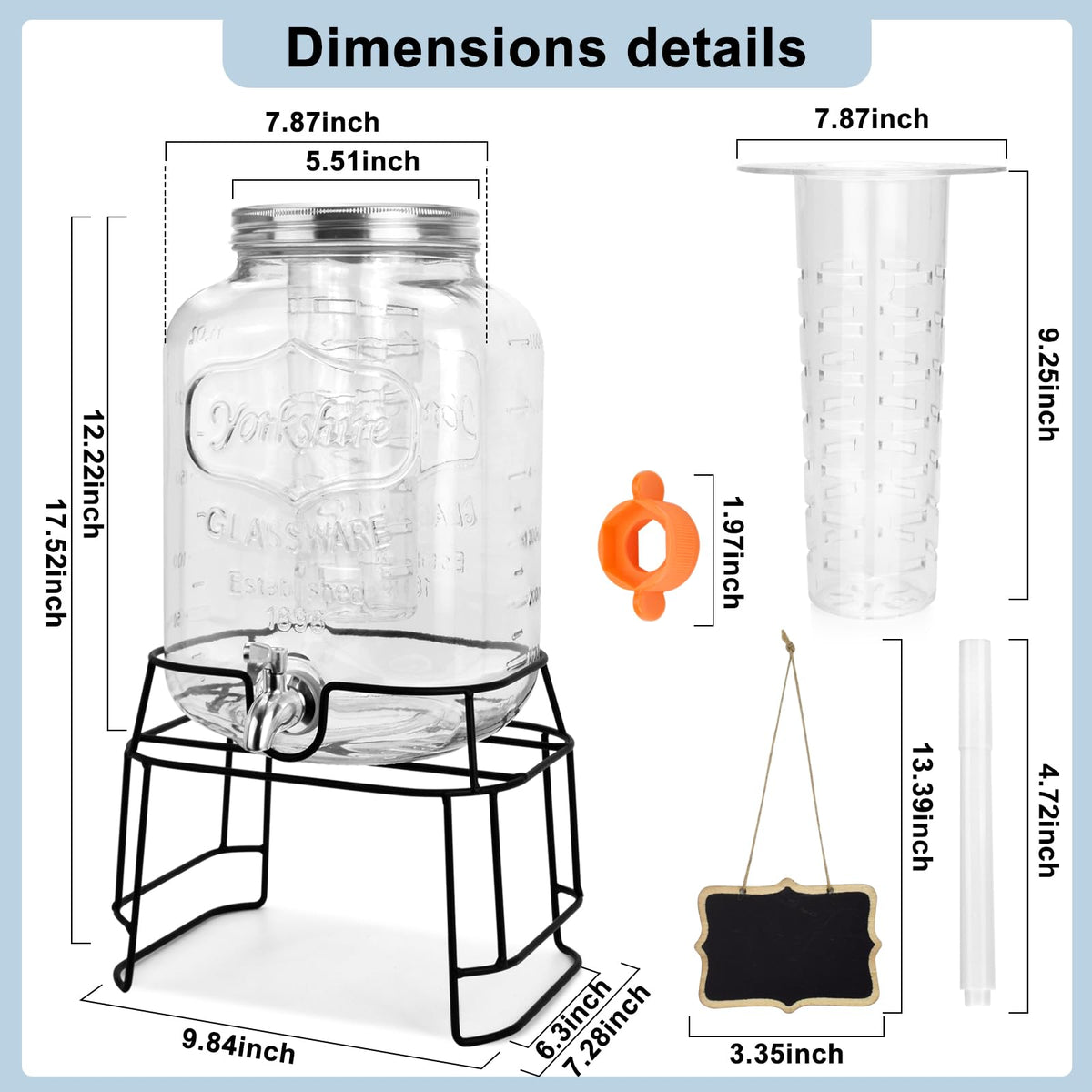 DD&HAPP removable infuser for herbs and fruit in beverages