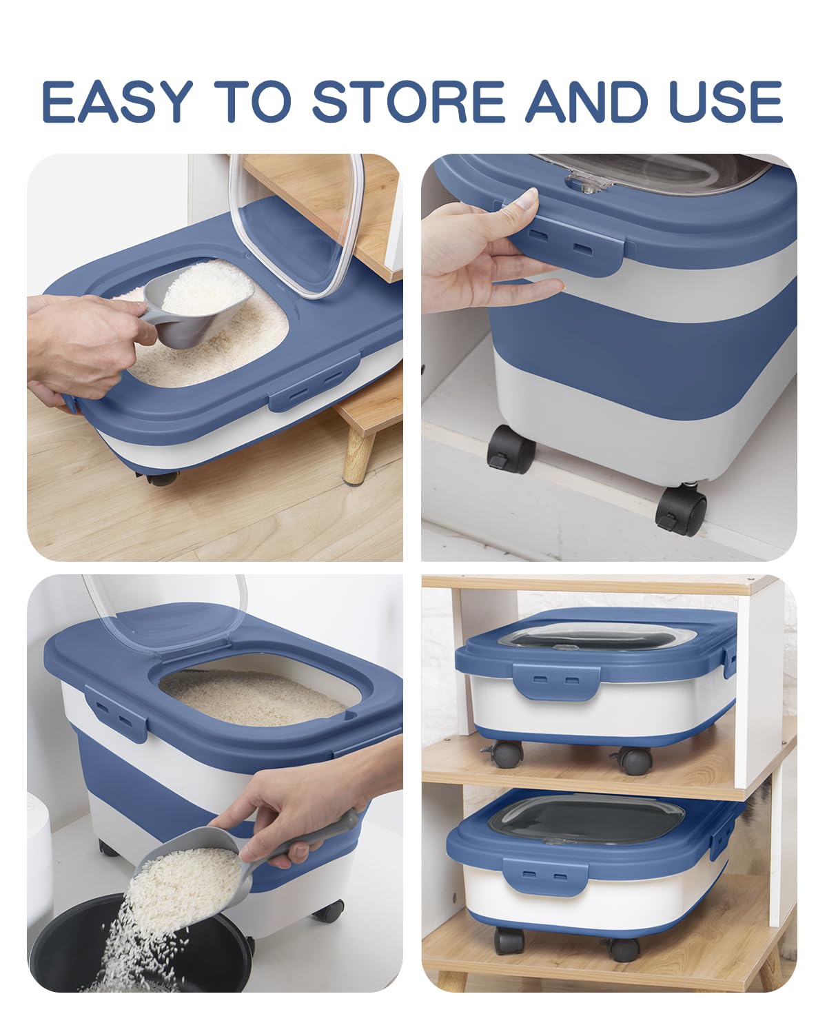 DDMOMMY airtight seal keeps contents fresh and dry
