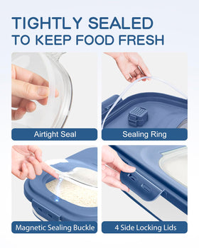DDMOMMY detachable wheels enable easy movement of heavy food containers