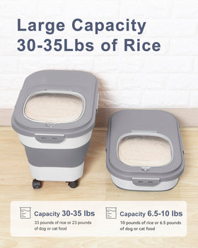 DDMOMMY airtight locking lid keeps rice fresh and moisture-free.