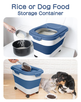 DDMOMMY versatile storage for rice, pet food, flour, and more