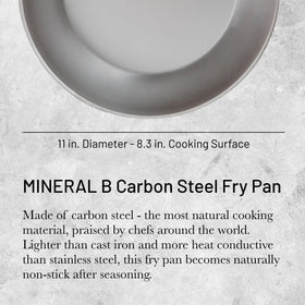 de Buyer Mineral B searing-sizzle close-up showing quick heat response for browning