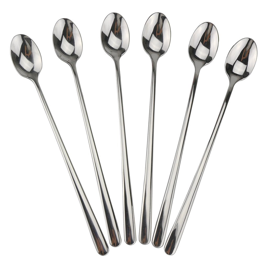 DEALIGHT long-handle spoon for easy scooping in tall glasses and iced drinks