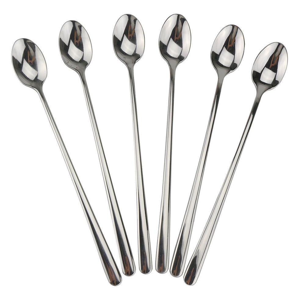 DEALIGHT long-handle spoon for easy scooping in tall glasses and iced drinks