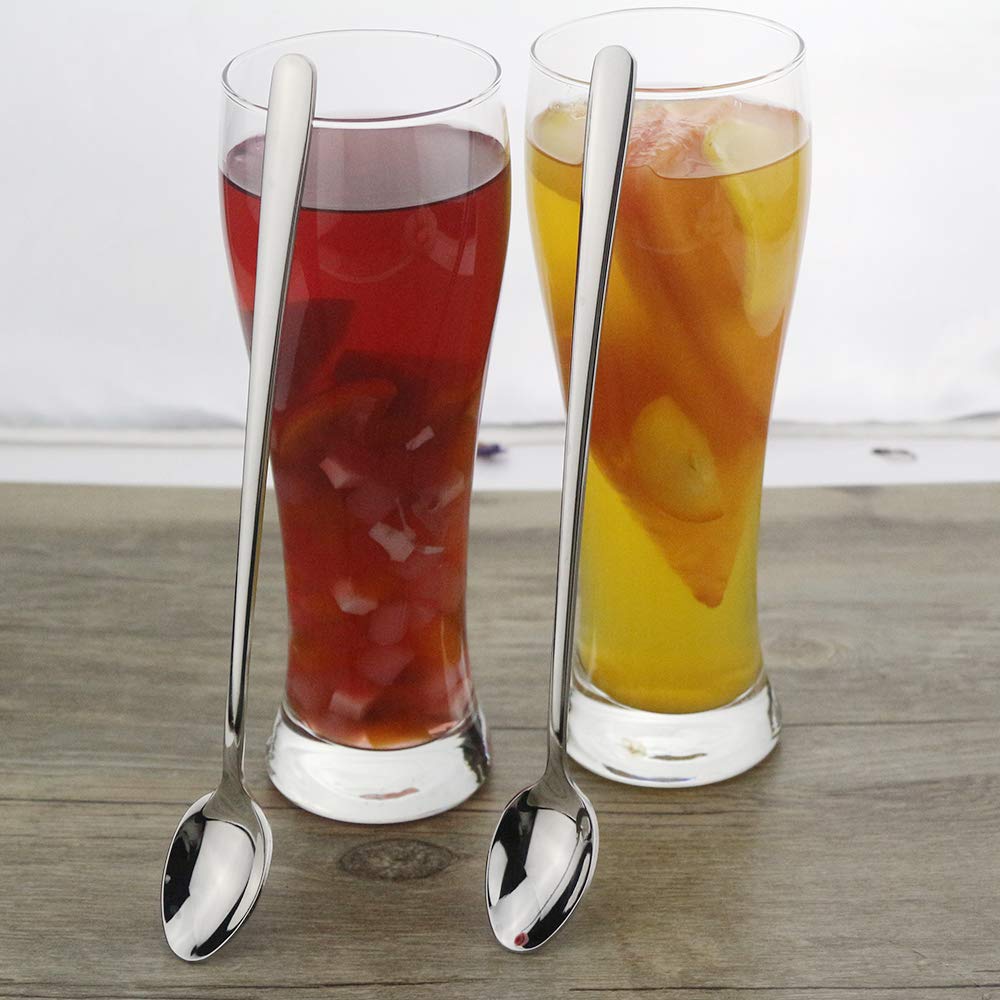 DEALIGHT tall-glass-friendly spoon designed to reach bottom of tall tumblers
