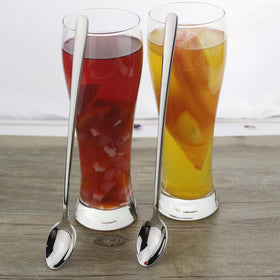 DEALIGHT tall-glass-friendly spoon designed to reach bottom of tall tumblers