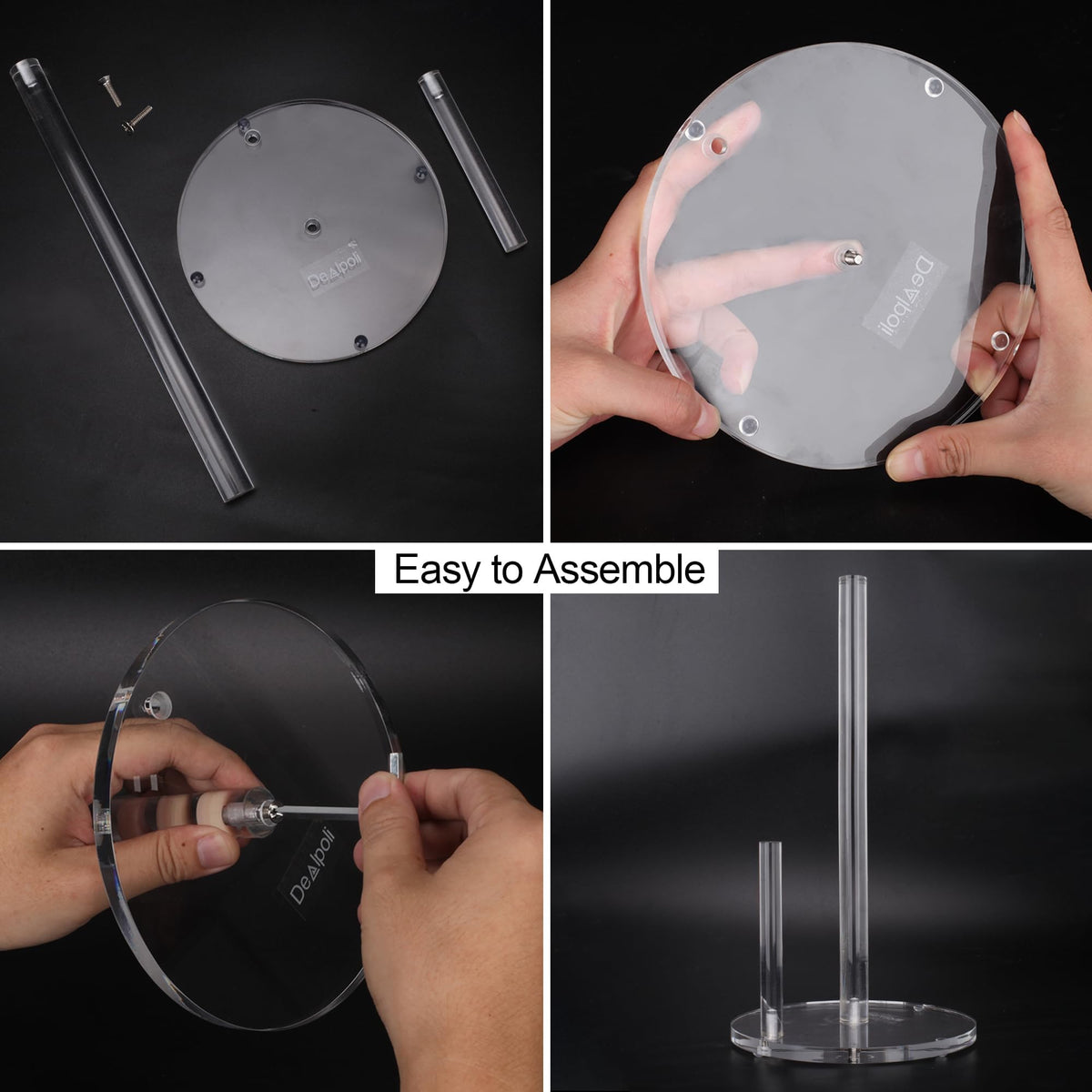 Dealpoli acrylic holder suitable for bathrooms, dorms, and rooms.