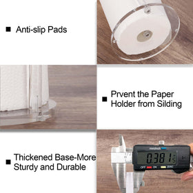 Dealpoli acrylic paper towel holder screw assembly for quick setup.