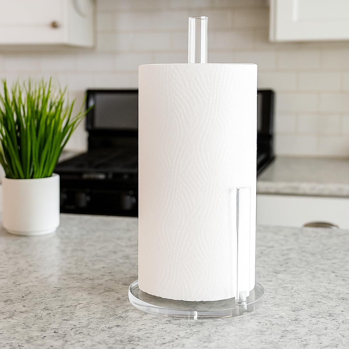Dealpoli paper towel dispenser one-handed use with tall holder.