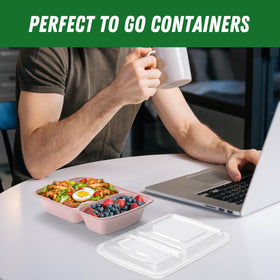 Dealusy 50-pack provides ample containers for weekly meal prep.