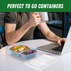 Dealusy blue meal prep containers for everyday use