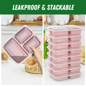 Dealusy top rack dishwasher safe 32 oz container for quick cleaning