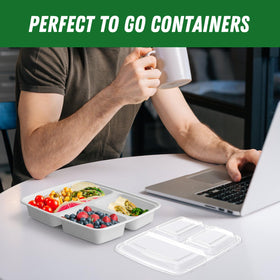 Dealusy durable thick plastic meal prep container designed for daily use.