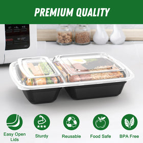 Dealusy leakproof lids seal tightly to prevent spills during transport.