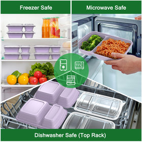 Dealusy leakproof lids prevent spills during transit.