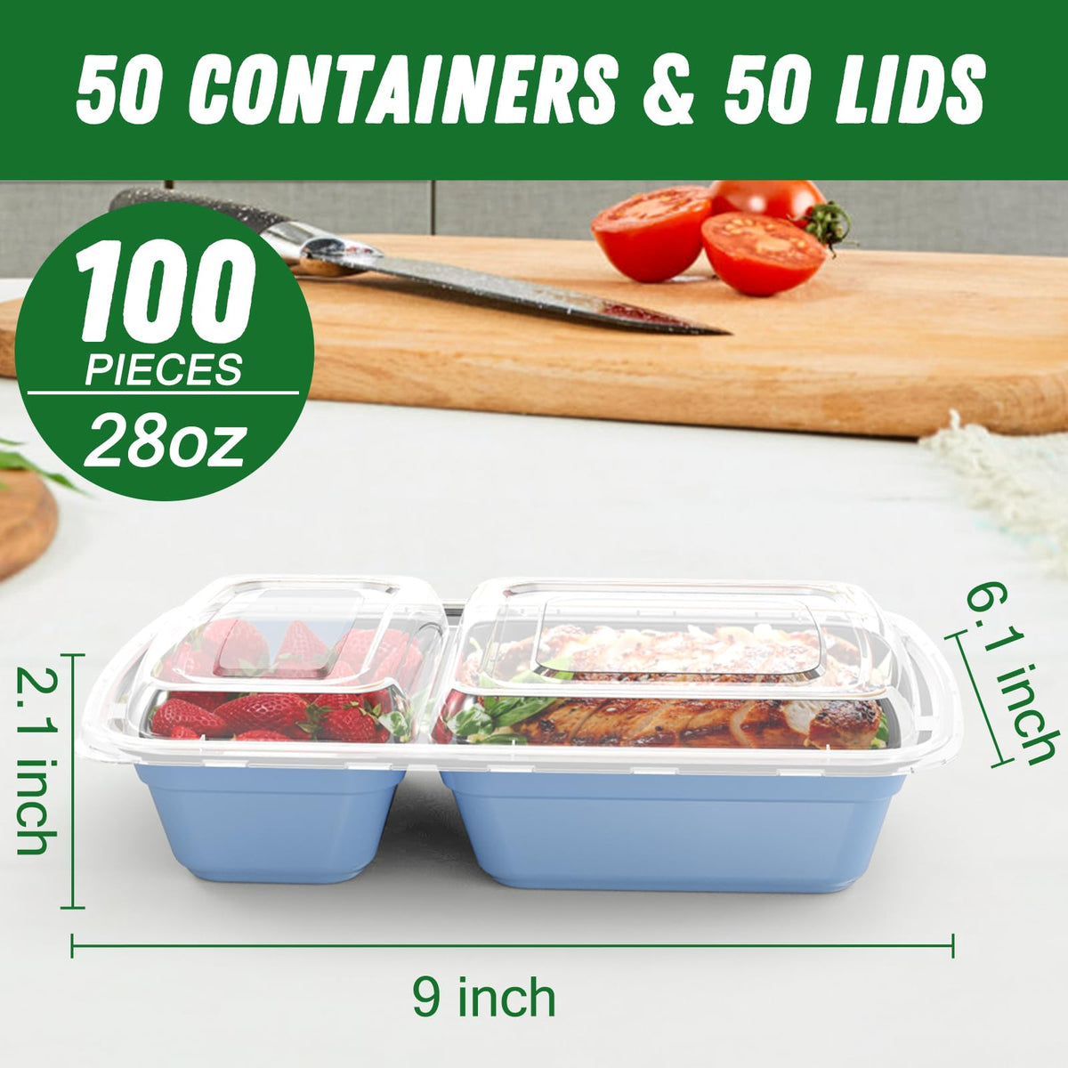 Dealusy leakproof lid keeps meals secure during transport