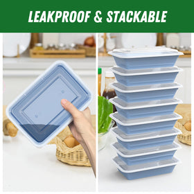 Dealusy microwave-safe meal prep container ready for reheating.