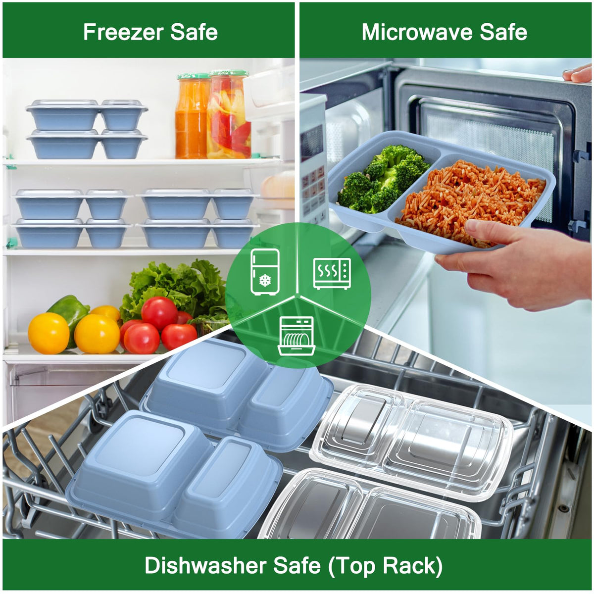 Dealusy stackable containers save kitchen space