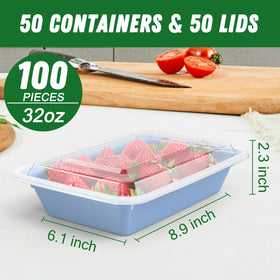 Dealusy meal prep containers stacked neatly for bulk prep convenience.