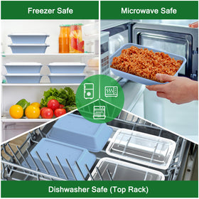 Dealusy freezer-safe meal prep container suitable for long-term storage.