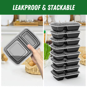 Dealusy microwave and freezer safe container suited for reheating and freezing.