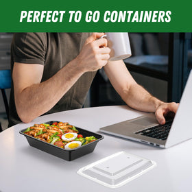 Dealusy reusable food storage pans with lids support tidy, portion-controlled meals.