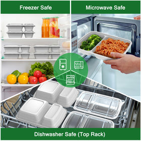 Dealusy stackable design saves fridge and freezer space.