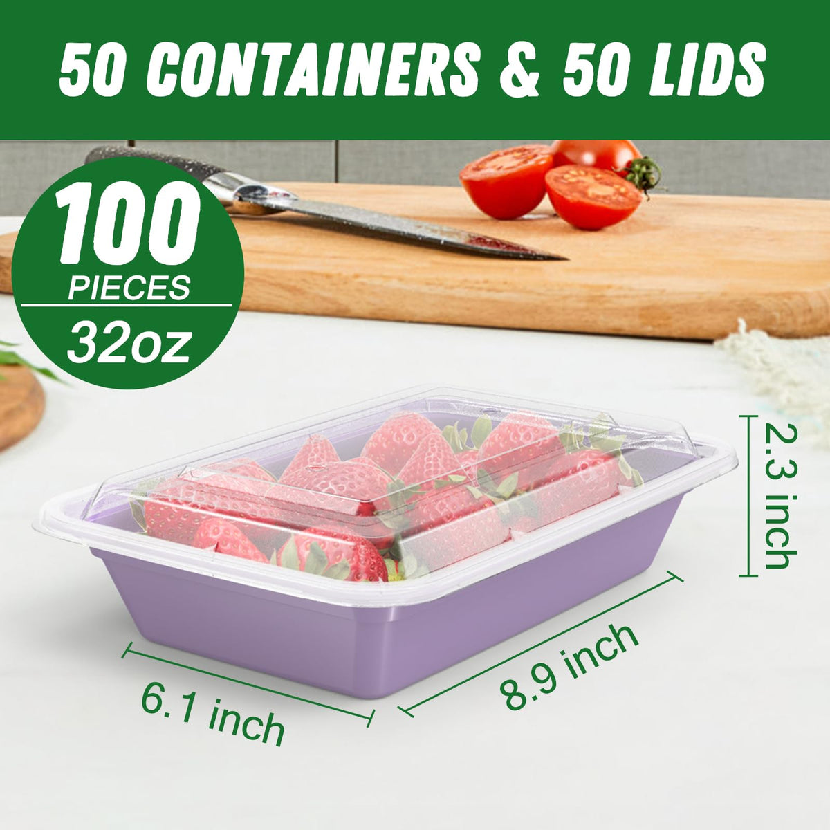 Dealusy stackable leakproof meal containers ideal for compact fridge storage
