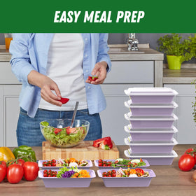 Dealusy takeout meal prep containers with secure lids for on the go