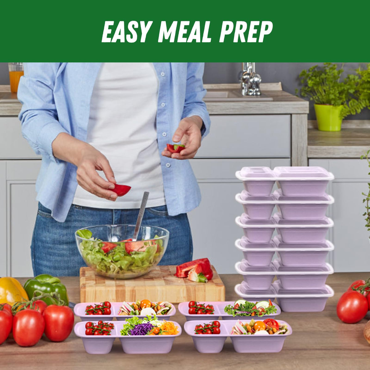 Dealusy take-out friendly containers for on-the-go meals.