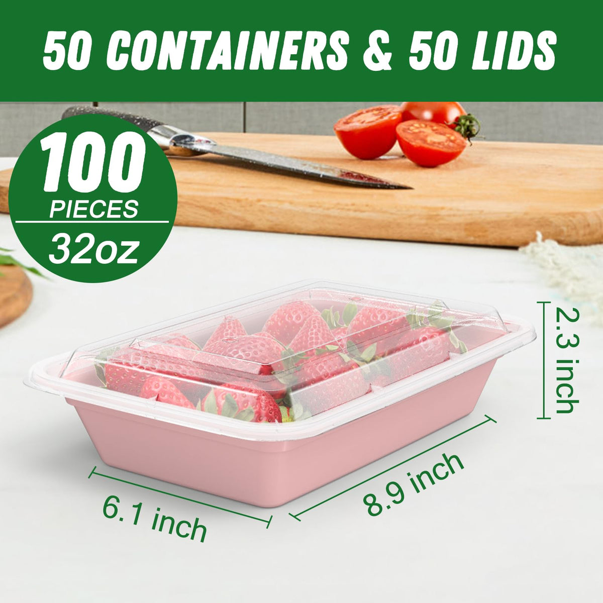Dealusy thick plastic meal prep container highlighting durability