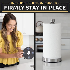 Dear Household holds standard paper towel rolls for easy replacement