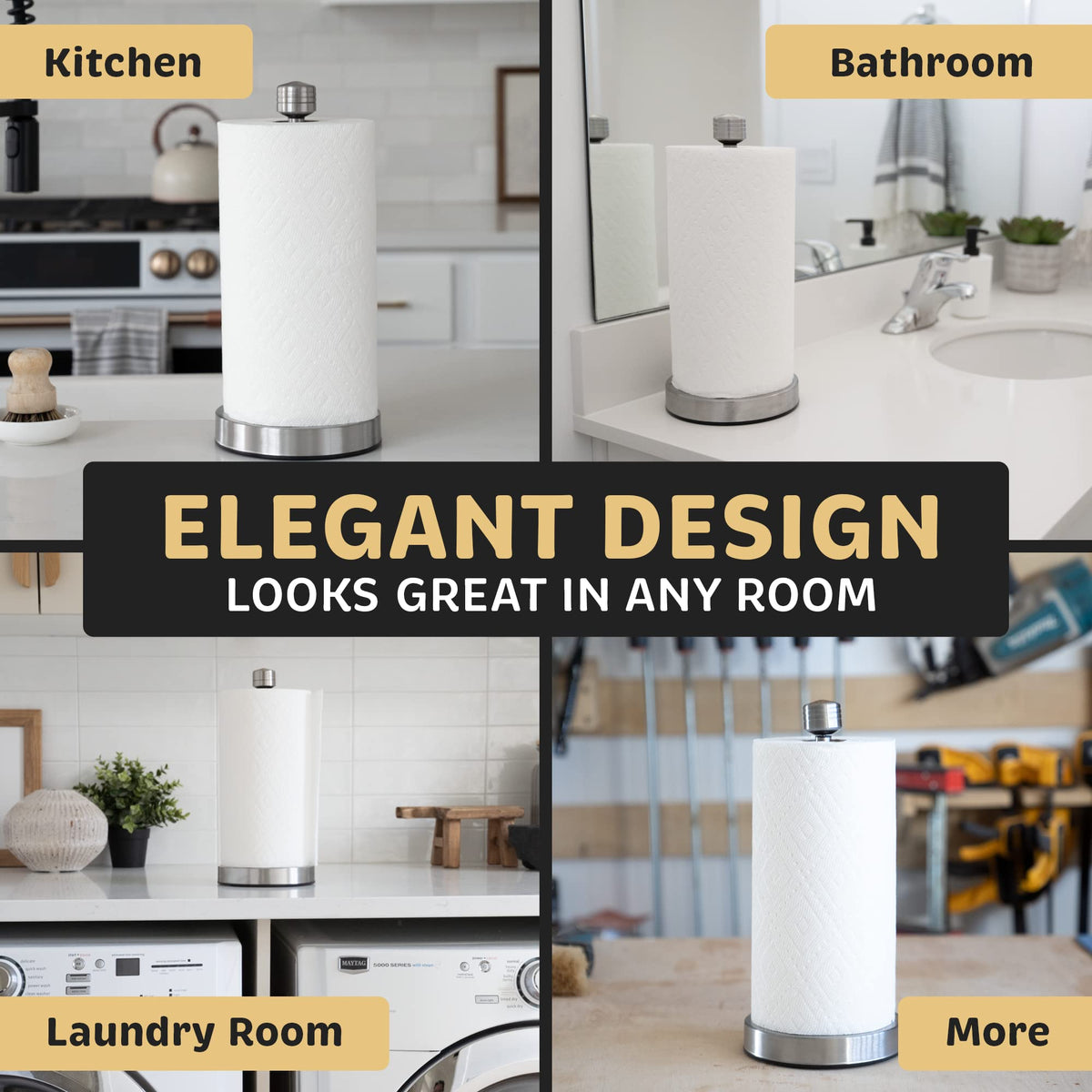 Dear Household standing countertop dispenser stays put during busy cleanup