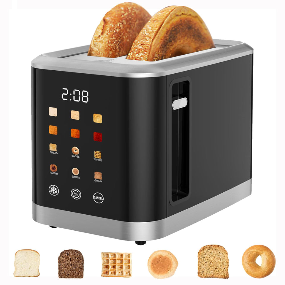 Dear Morning touchscreen toaster 2-slice with intuitive controls for fast, even toasting.