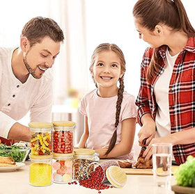 Dearwell 32oz glass jar set is durable and easy to access daily needs.