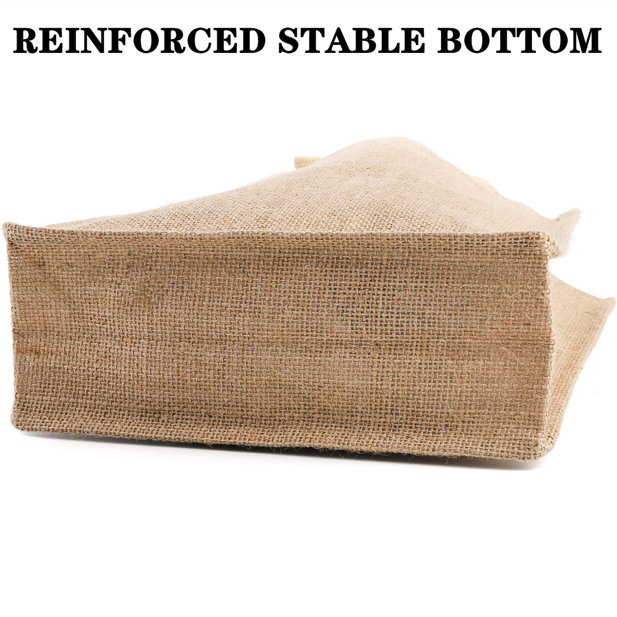 DEAYOU burlap tote easy-care and quick drying.