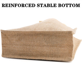DEAYOU burlap tote easy-care and quick drying.