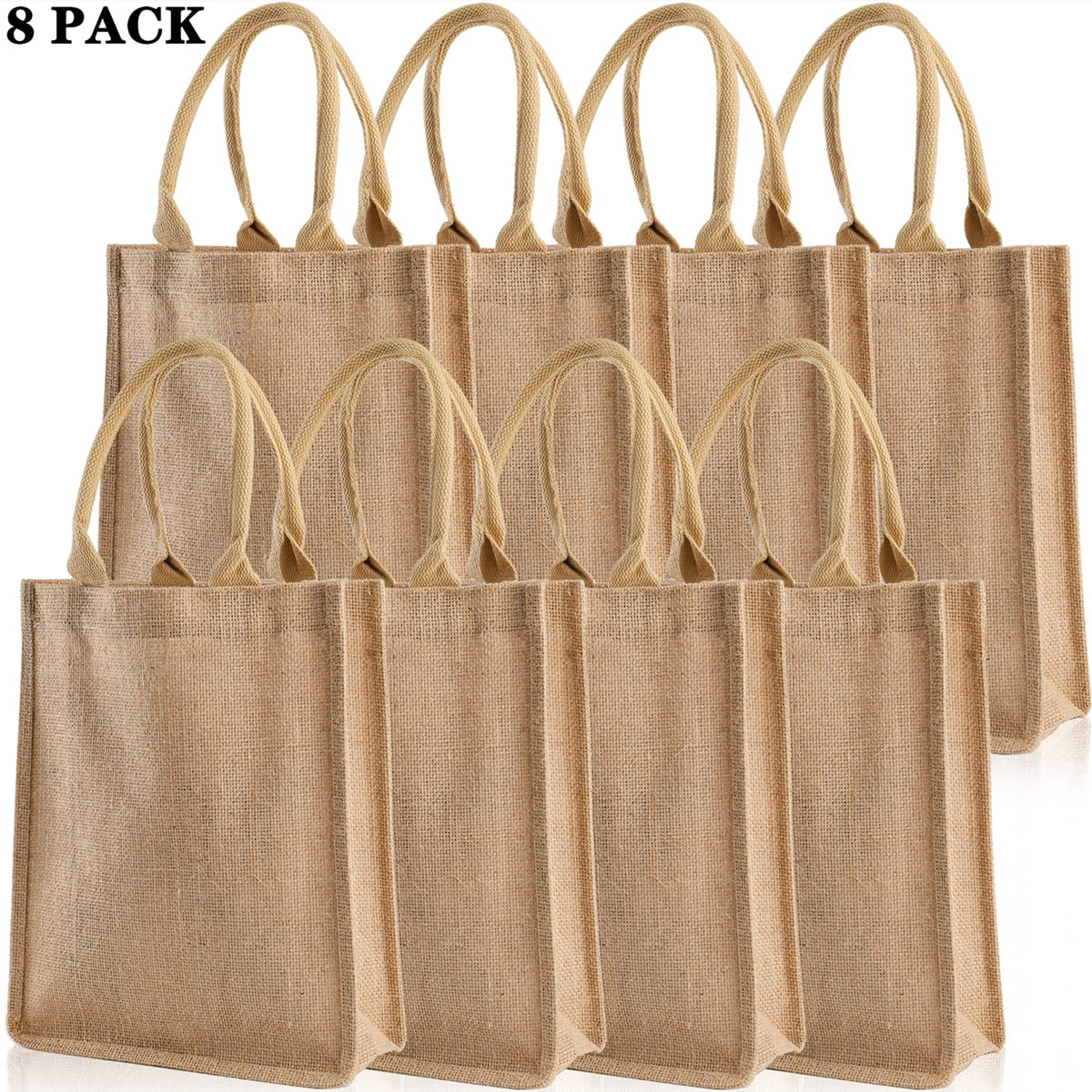 DEAYOU burlap tote large open pocket for quick access.